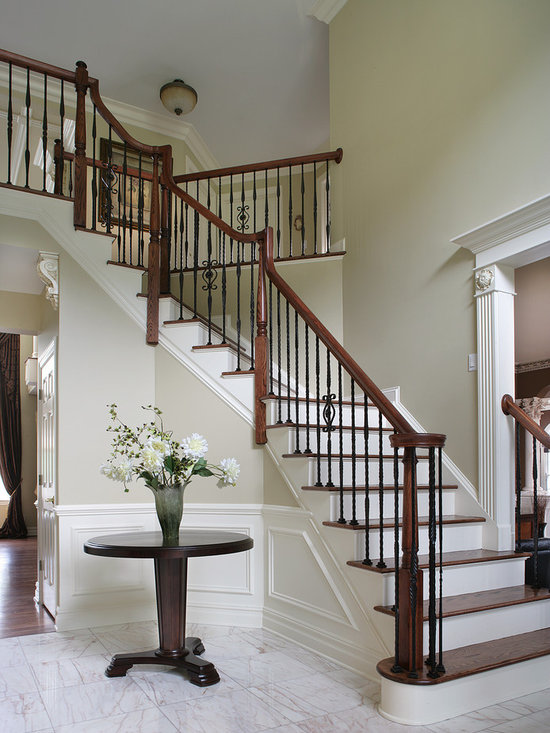 Dramatic Entry Way With Staircase
