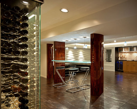 Wine Cellar Storage Room Glass Bar Countertop